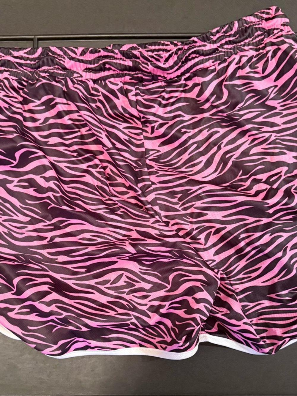 Men's Pink Zebra Athletic Shorts - Lightweight Performance